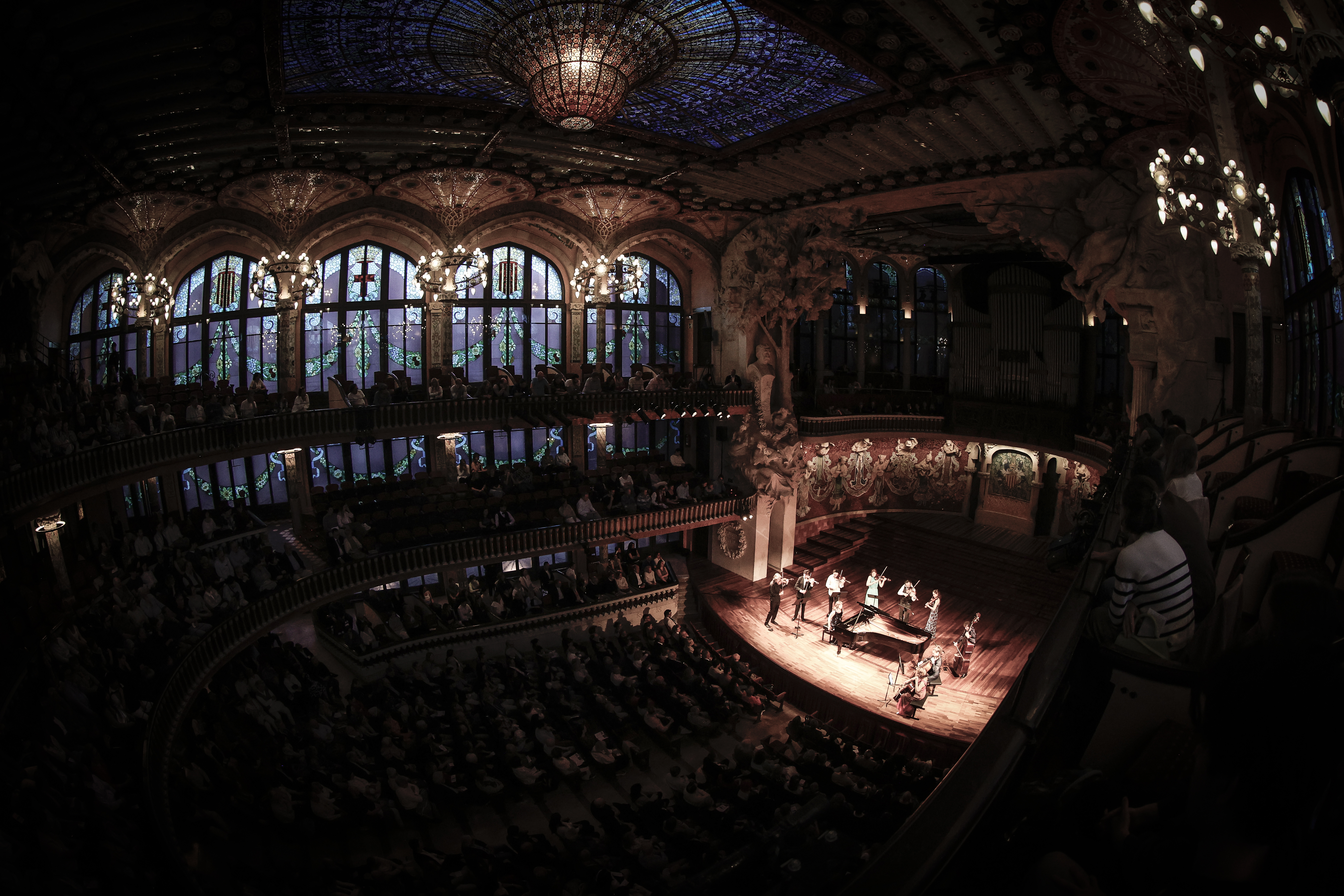 Benefit concert at the Palau de Musica in Barcelona